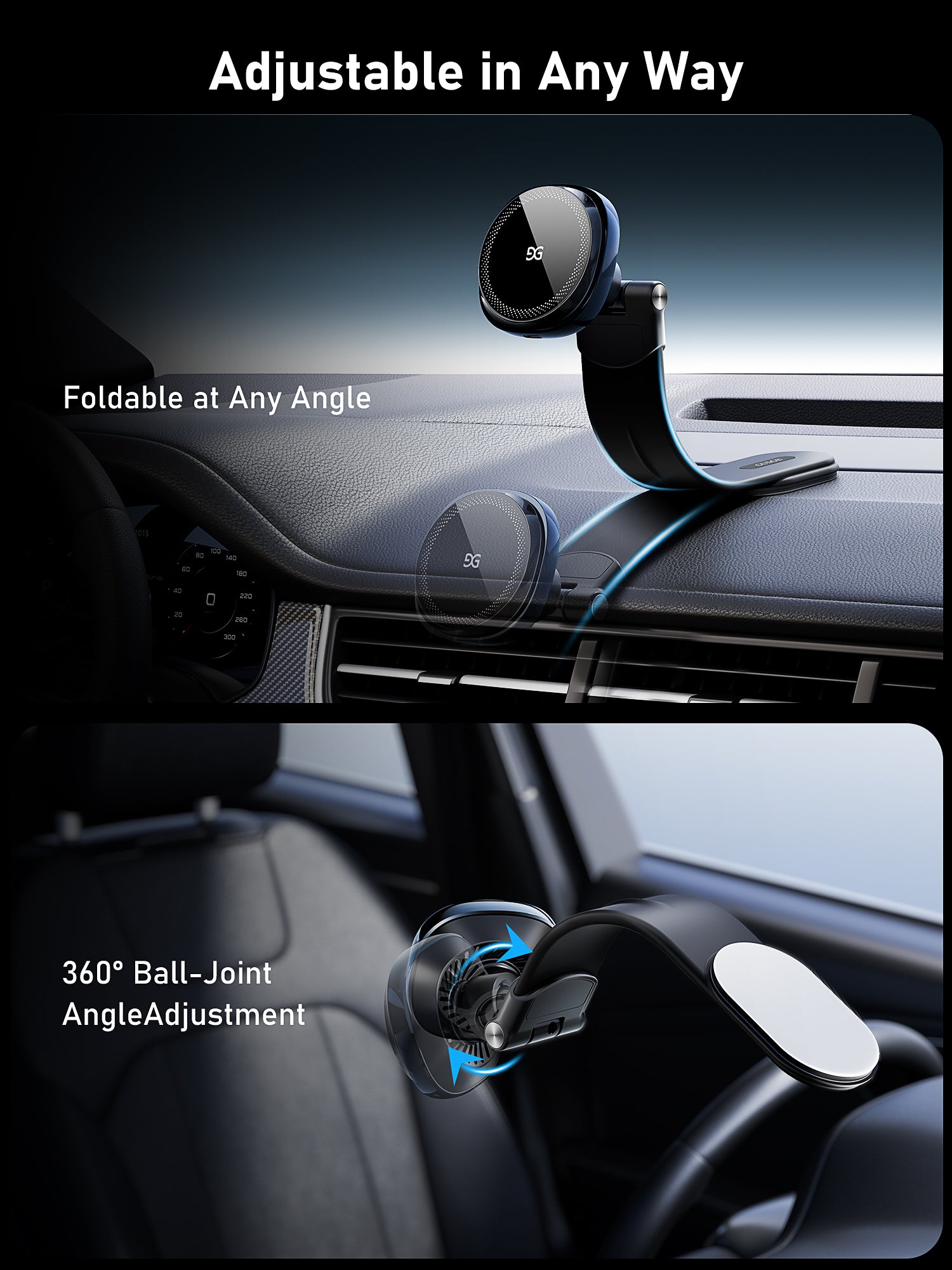 GUSGU Mount5 Wireless Car Charger