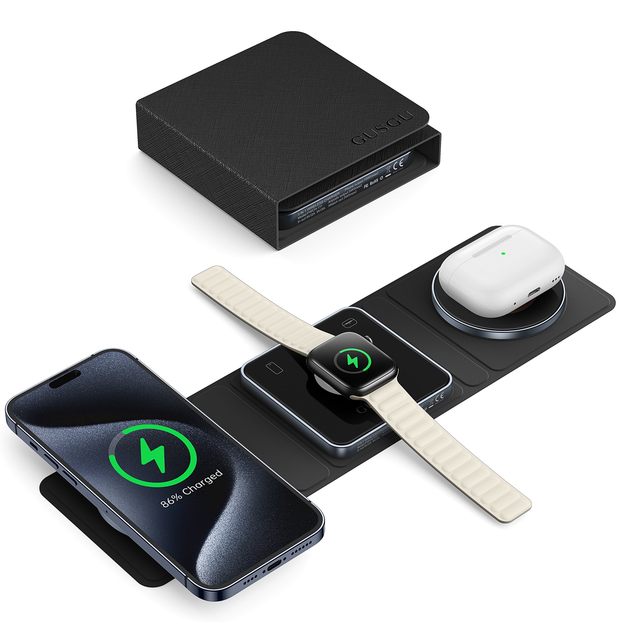 GUSGU C2-Fold Wireless Charging Station