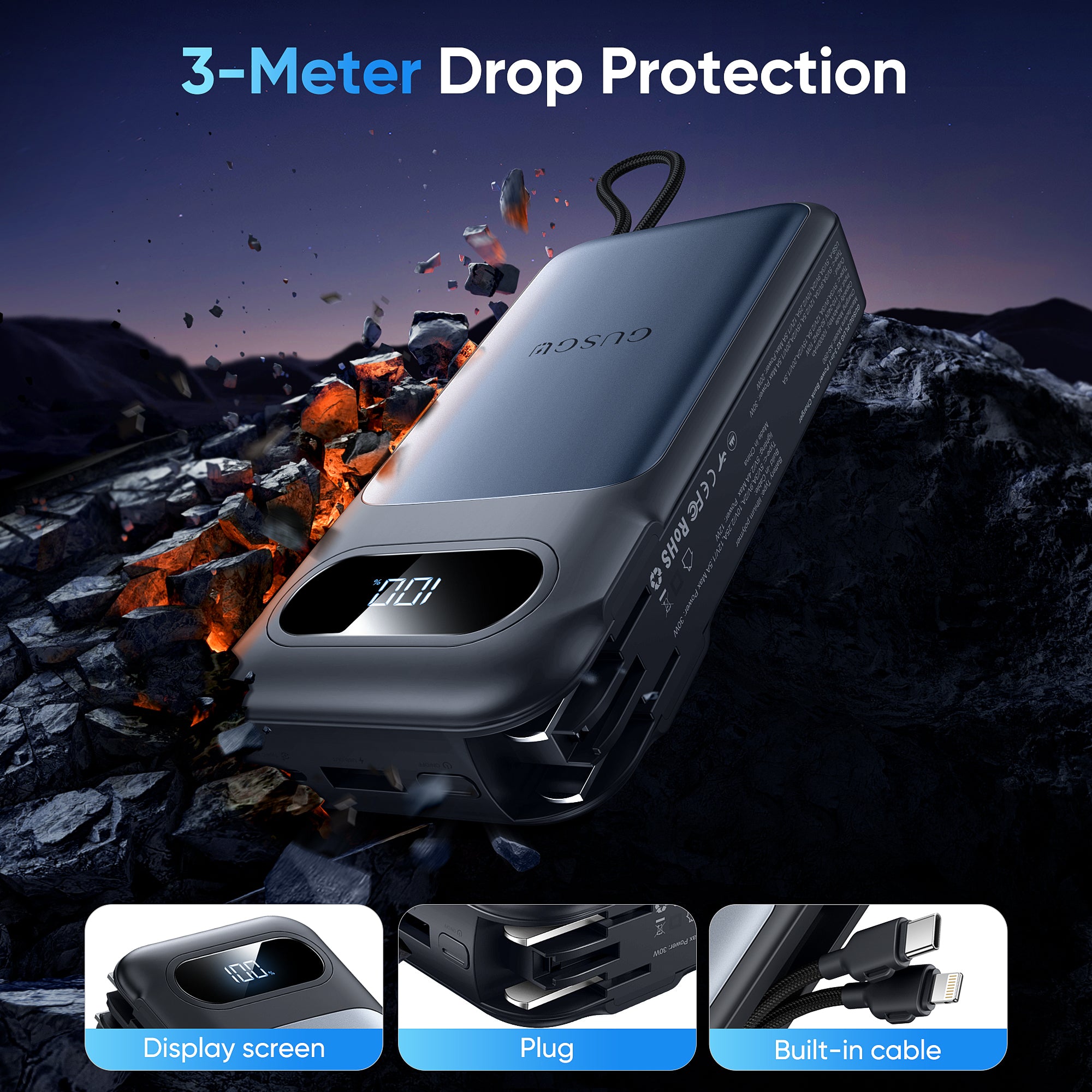GUSGU X2 10000mAh Power Bank