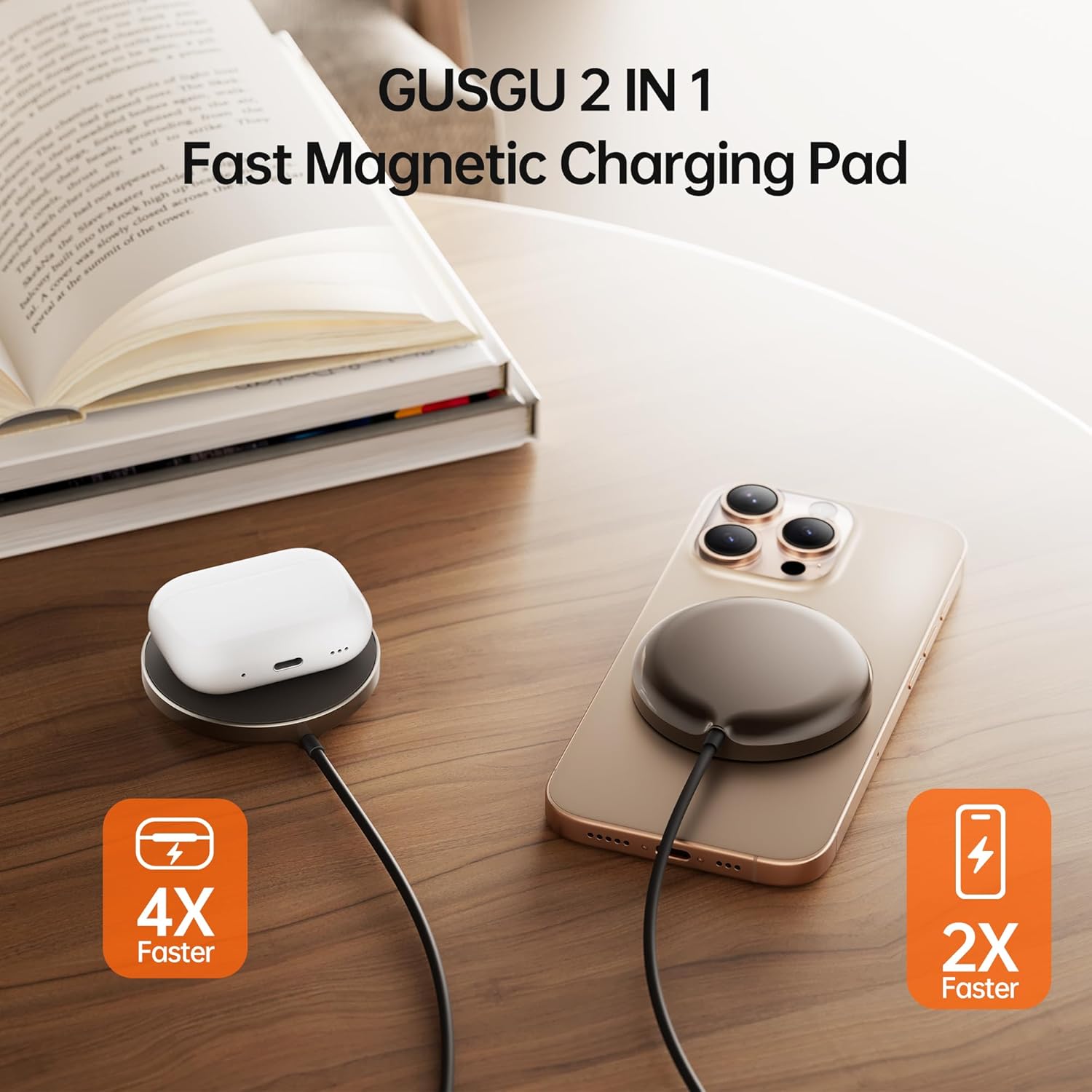 GUSGU C2M-Elite QI2 Wireless Charger