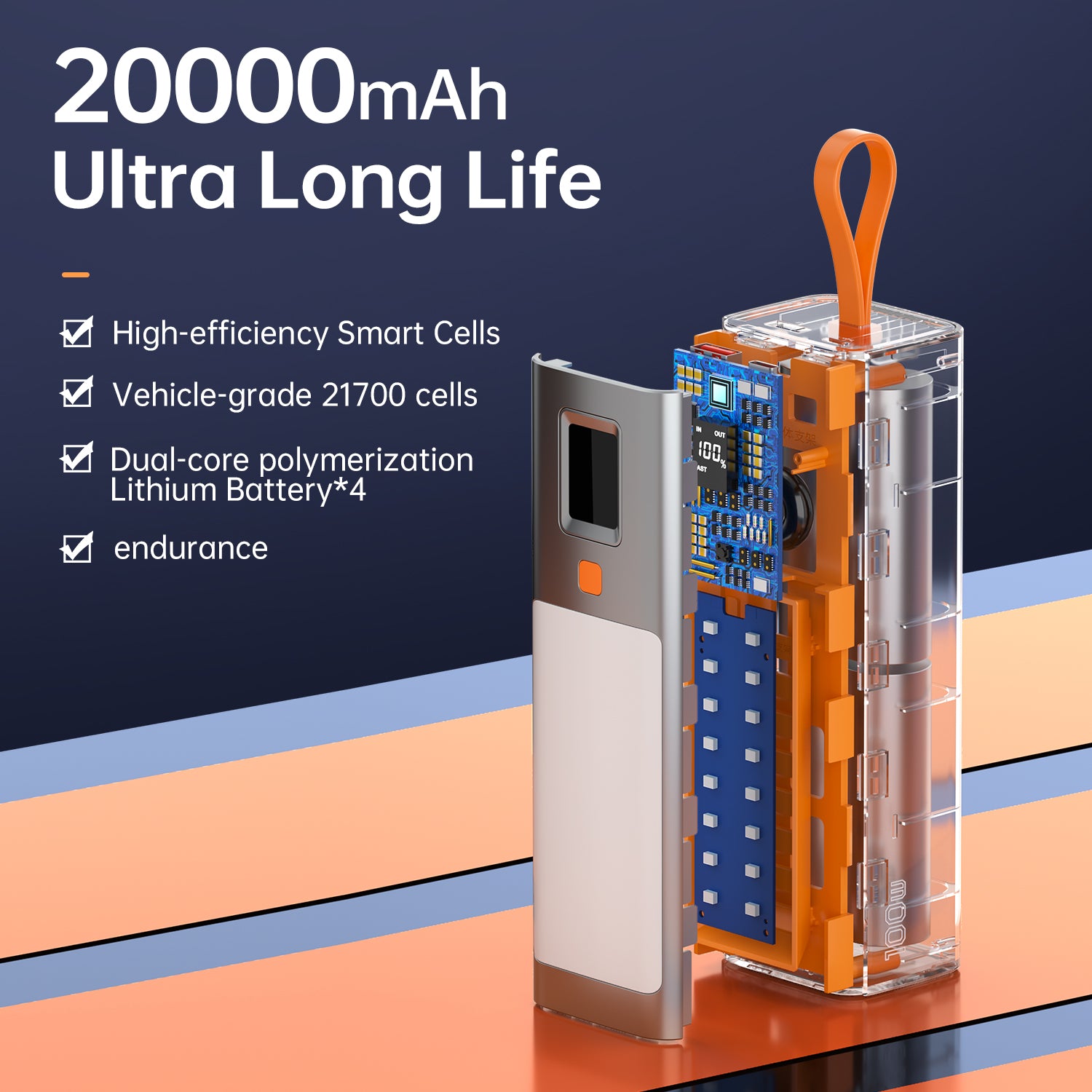 GUSGU P100 20,000mAh Power Bank