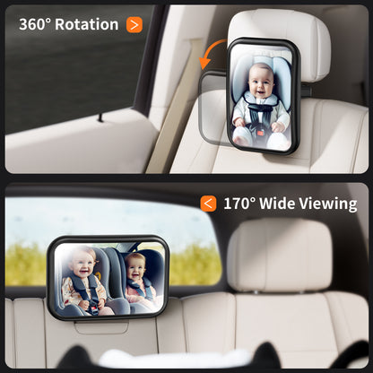 GUSGU Baby Car Mirror with Eco-Friendly Material