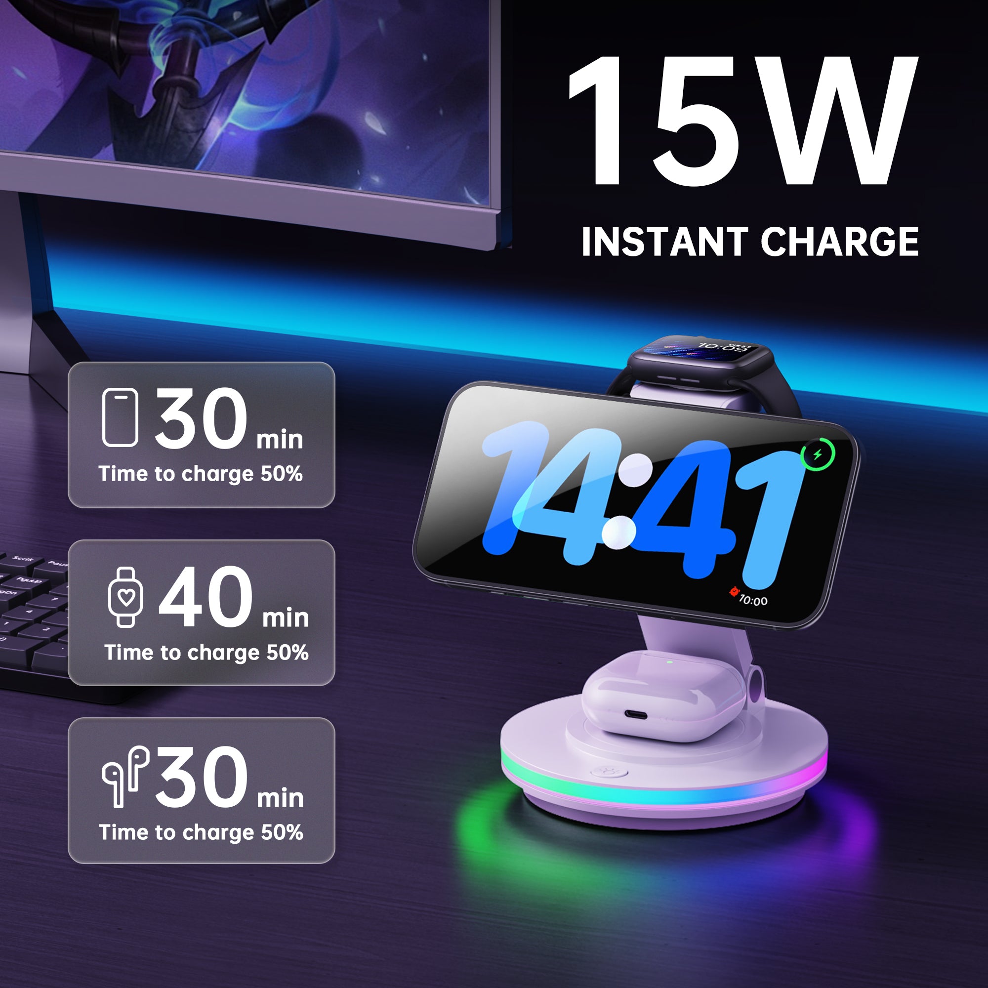 GUSGU C2R Wireless Charging Station