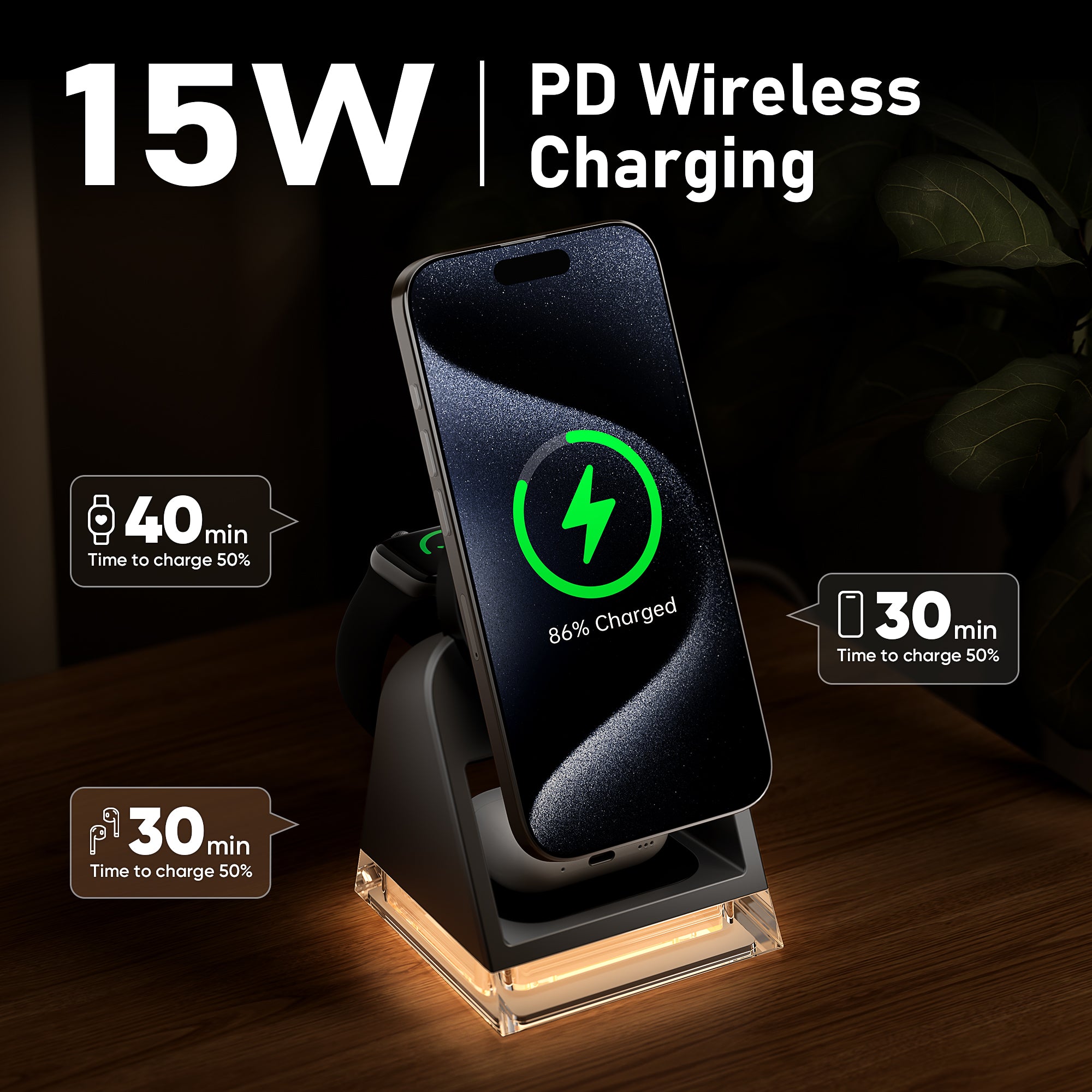 GUSGU C2-TR Wireless Charging Station