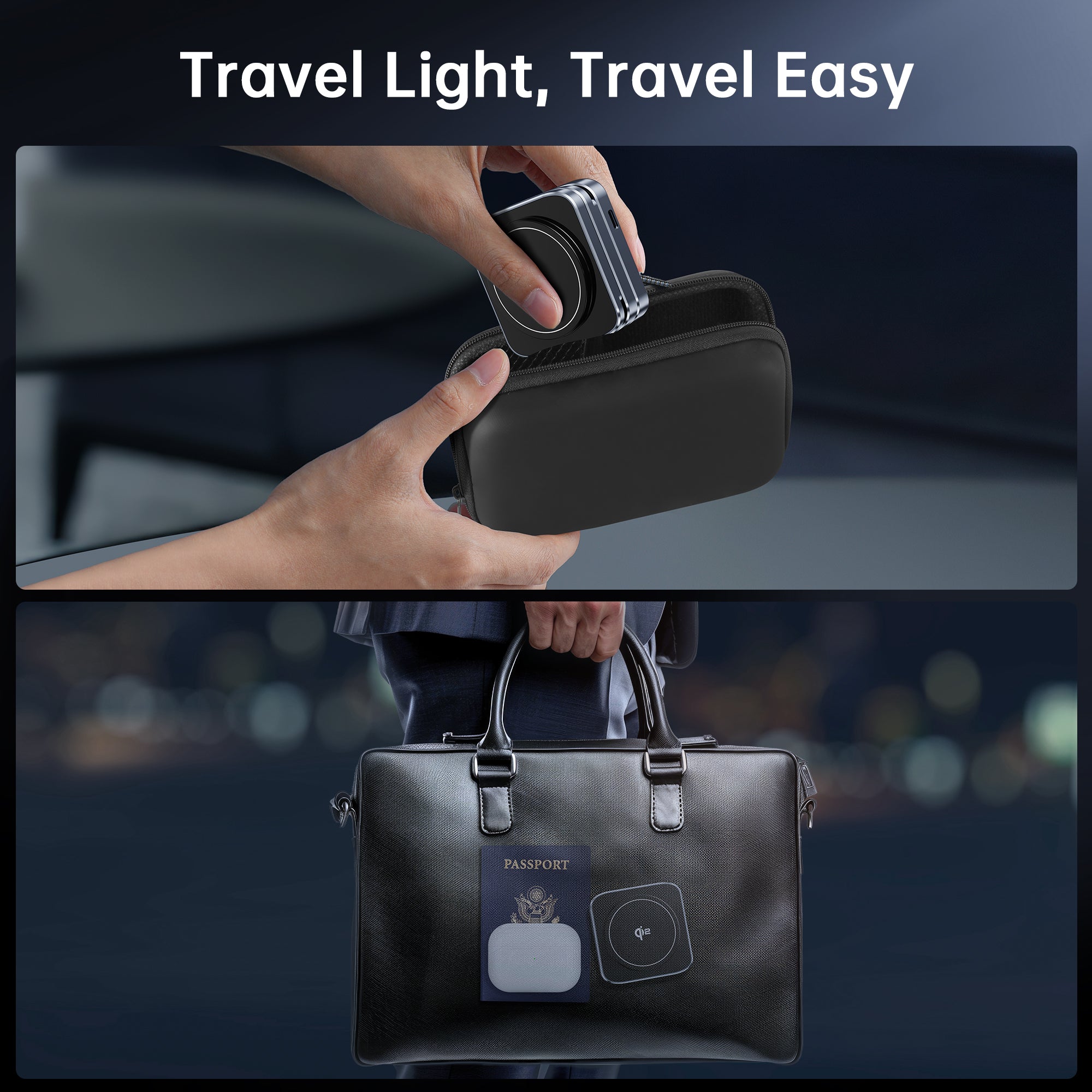 GUSGU C2M-Fold QI2 Wireless Charging Station