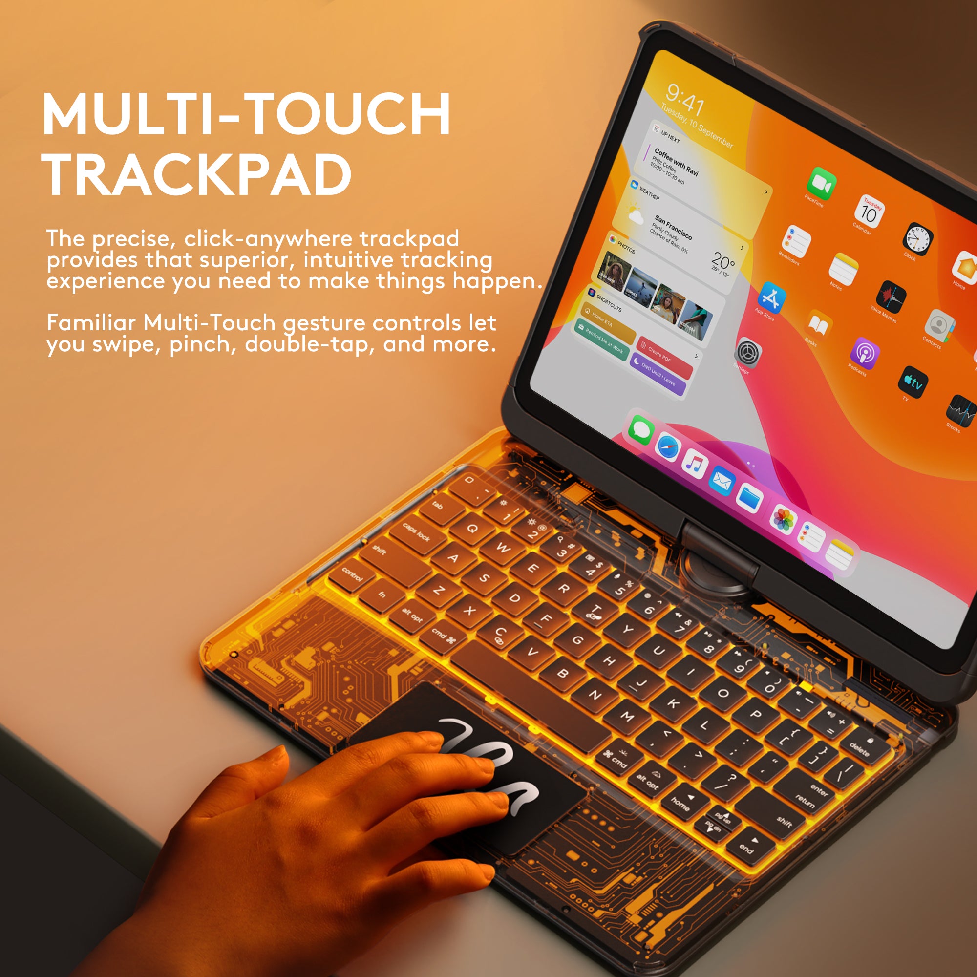 GUSGU Cyberpunk iPad Keyboard