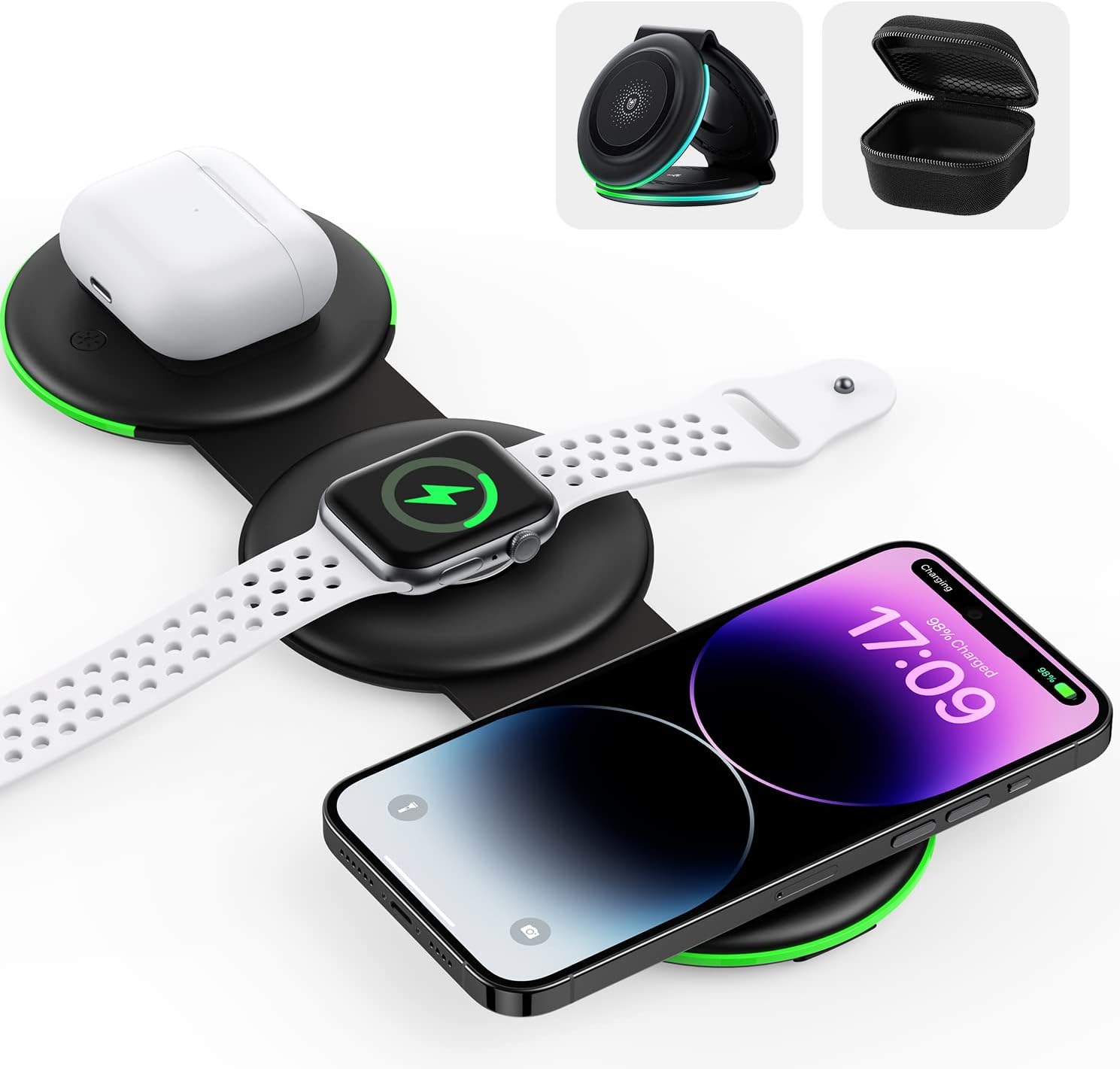 GUSGU 3 in 1 Wireless Charging Station
