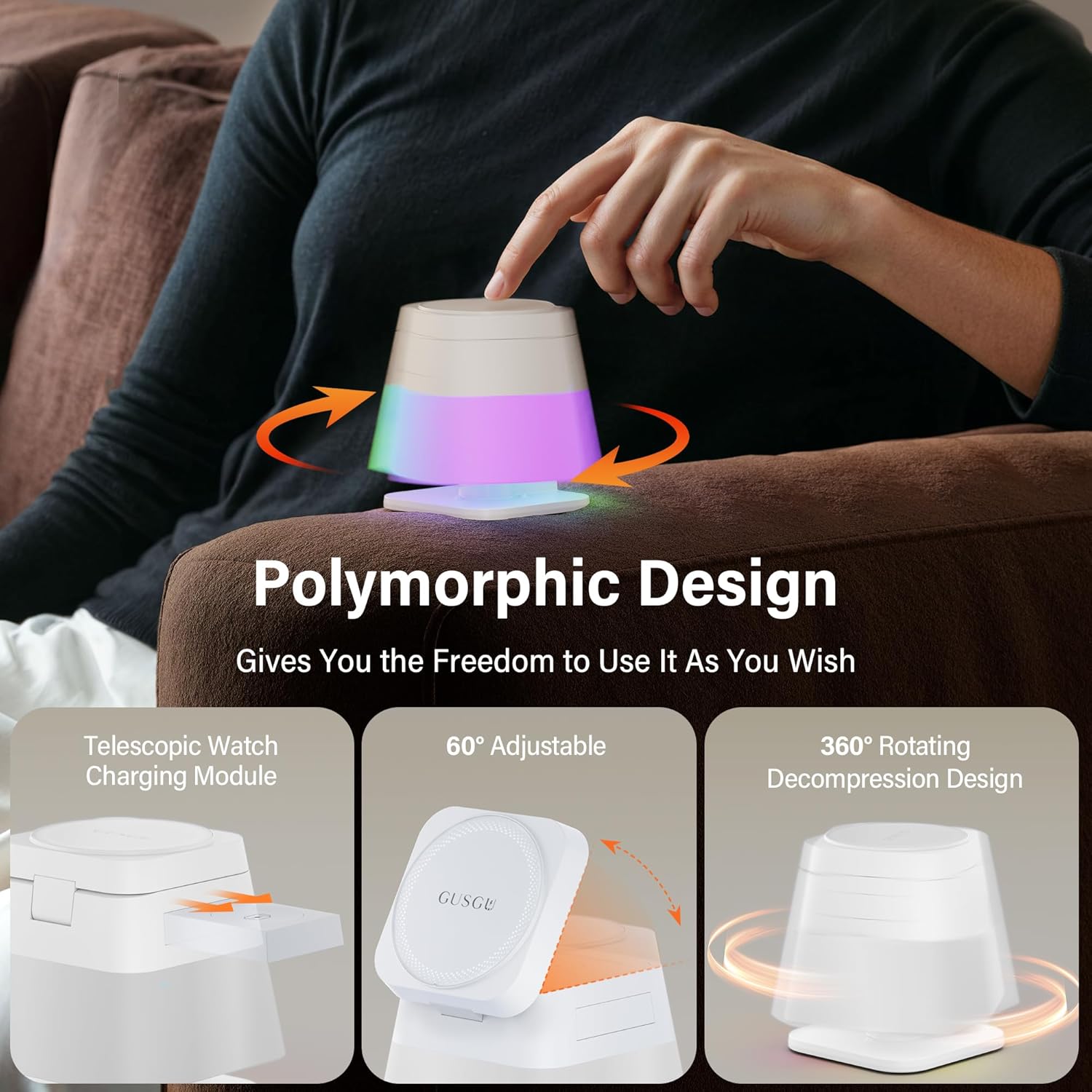 GUSGU C2R-Fold Wireless Charging Station
