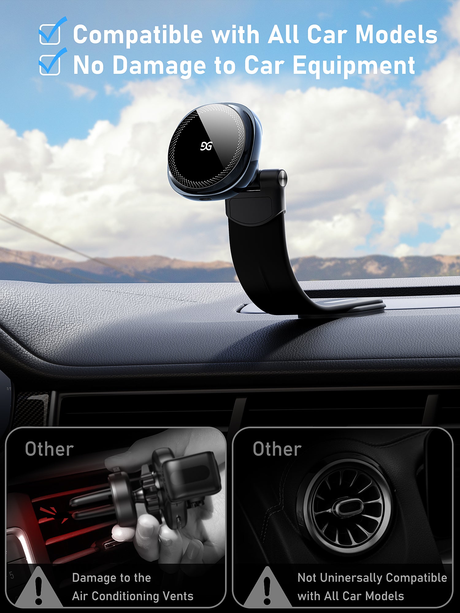 GUSGU E-Mount magnetic Car Mount