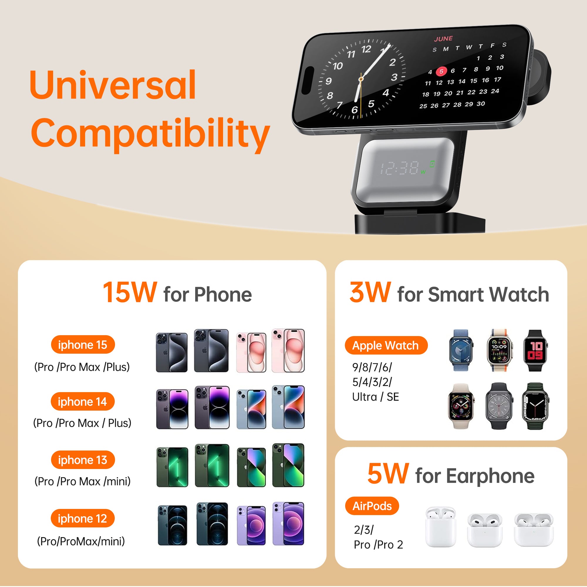 GUSGU MagTime 4-in-1 Charging Station